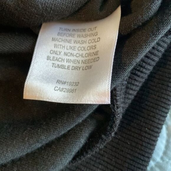 Alfred Dunner Black Velvet Embroidered Floral Sweatshirt Pullover Womens Size L - Picture 5 of 11